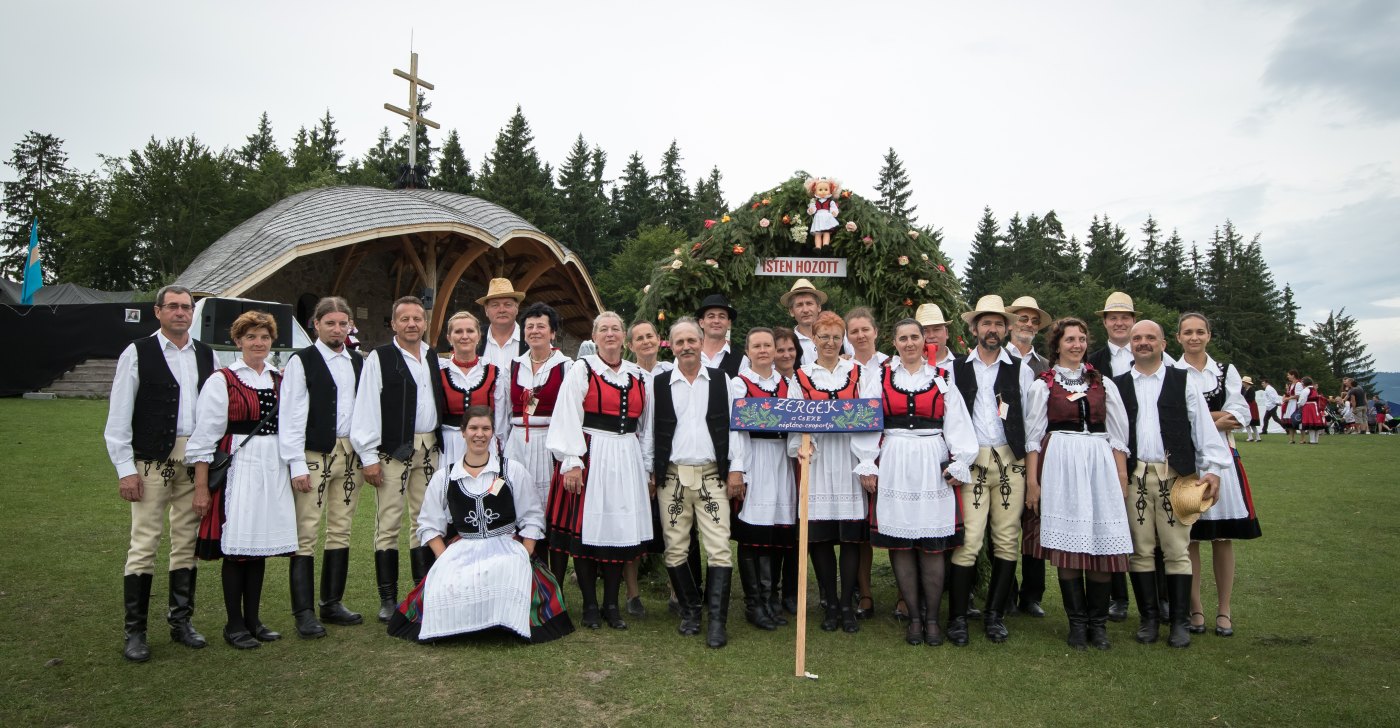 A Zergék néptánccsoport az Ezer Székely Leány Napján, 2018